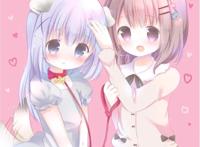 动漫闺蜜头像：想你，是捞不起的一池月光