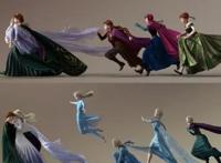 艾莎安娜组cp，“公主抱”、“壁咚”接连上演，姐妹档很好嗑