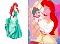 迪士尼公主结婚之后，艾莎的丈夫是汉斯，爱丽儿的孩子有点特别