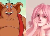 童年经典动漫西游记角色娘化，哮天犬颜值太高，却被红孩儿吸睛