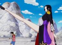 海贼王895集，路飞多次救女帝汉克库，官配的味道越来越浓了