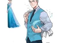 迪士尼公主全员性转，艾莎变成金发王子，花木兰有些让人失望