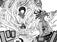 海贼王1021话：罗宾果实觉醒，桃之助开启逆袭之路，变成成年姿态