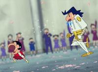 蜡笔小新：谜团！花之天下春日部学院，动漫里炒面面包乃青春符号