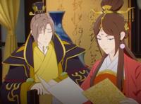 动画两不疑高甜预警，皇后娘娘领兵出征，临行前还不忘抱抱皇帝