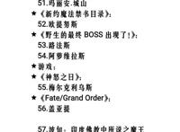 日系角色等级排行，五十八名角色，覆盖动漫（系列）三十五部