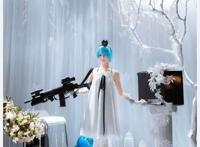 少女前线白棋皇后cosplay，如此可爱可别认为是持枪的雷姆喔