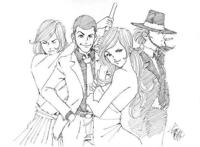 柯南：青山刚昌为《鲁邦三世》绘制周年贺图，新鲜的峰不二子