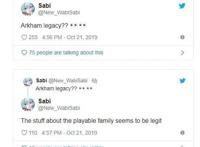 知名爆料人Sabi爆出《蝙蝠侠》系列新作将定名为《阿卡姆遗产》