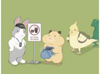 森林系漫画：请女朋友吃汉堡不浪漫吗？小黄犬的冷笑话日常