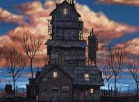 动漫中的房子都很有特色，不仅造型古灵精怪，连选址都别具一格