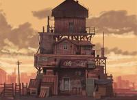 动漫中的房子都很有特色，不仅造型古灵精怪，连选址都别具一格