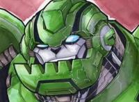 变形金刚动漫人物：《领袖之证》剧情中的强力愣头青-汽车人隔板