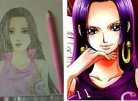 海贼王：4大美女16岁手绘图，女帝胖到无人要，娜美少儿不宜