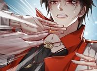 《烈火浇愁》漫画，盛灵渊的妆容太像女孩子，宣玑的黑色口红抢镜