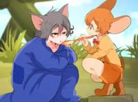 《猫和老鼠》集体拟人化，杰瑞带着汤姆玩自拍，布奇秒变钢琴王子