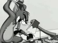 猫和老鼠1945事件，汤姆终于对杰瑞下狠手，当时吓哭了无数儿童