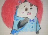 油画棒手绘《咱们裸熊》之呆呆熊