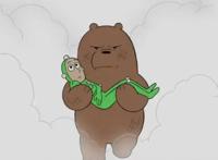 咱们裸熊是美国动漫，他们本身站在那里，太好玩了吧