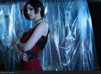 生化危机重制版艾达王超还原cosplay，每一张都如同游戏画面一般