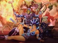 希曼和骷髅王双双消失，宝剑一分为二，邓肯武士被逐出王国！