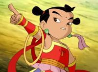 哪吒传奇：石矶最后被焚烧的时候，有谁注意到她流露的表情