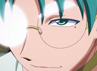 入间同学入魔了：眯眯眼怪物学长，配上眼角的泪痣，还有点帅！