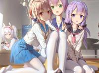 动漫女主丝袜的穿法都多独特？三次元想不到做不成