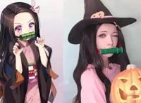 《鬼灭之刃》6个版本的祢豆子COS，黑人版祢豆子实在太辣眼睛了！