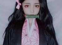 《鬼灭之刃》6个版本的祢豆子COS，黑人版祢豆子实在太辣眼睛了！