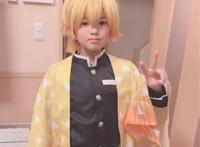 九岁可爱小男孩扮演《鬼灭之刃》我妻善逸，网友：小心被拐走
