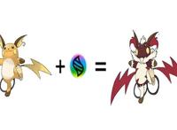 精灵宝可梦：同人mega进化，皮卡丘有2种形态，拥有光与暗的梦幻