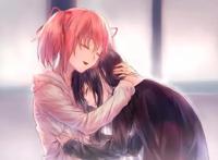 二次元动漫里超可爱粉发萌萌哒女孩