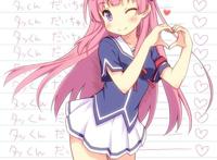 盘点动漫中那些粉长直发美少女！