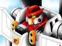 变形金刚动漫人物：雷霆舰队中汽车人的“航天飞机”-天火