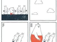 毁童年漫画：小羊脱下羊毛大衣晒太阳，忍者神龟绑架兔子！