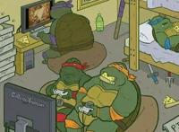 奇思妙想，当动漫角色去上大学会变成怎样？忍者神龟俨然变成肥宅