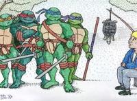 毁童年动漫：用任意门叫餐太方便，一只乌龟招来忍者神龟复仇！