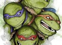 绘画风格多样的动漫角色-忍者神龟