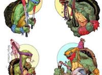 绘画风格多样的动漫角色-忍者神龟