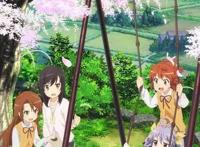 战友回归，《悠哉日常大王》中莲华与穗香再次相遇，这不比博燃？