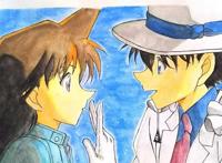 新一和基德都有CP，可是青山总让基德和小兰互动？这纯粹是恶趣味