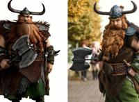 驯龙高手COS：小嗝嗝英俊帅气，亚丝翠COS作品超越原作