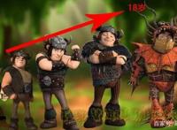 驯龙高手形象进化史，八岁时主角们满脸童真，十八岁时太狡猾