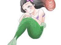 鬼灭之刃版迪士尼公主，恋柱俏皮，祢豆子妹妹化身美人鱼