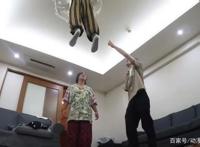 日本网友吐槽：楼上把天花板撞穿了？