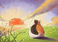 关于《夏目友人帐》的四季插画，画风获得一致好评，更被称为神图