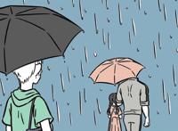 非人哉：十一月光速失恋，刑天杜惟亲密撑伞同行，九月温柔安慰