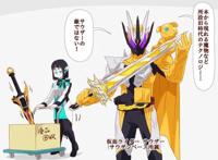 假面骑士圣刃同人漫画：千骑化身剑士后，千位劫持者表示爱会消失