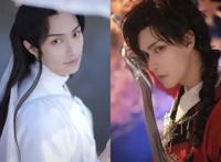 《天官赐福》楚淇的花怜仿妆，谢怜的气质太好了，假发半永久别摘